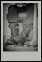 Craig McCoy&#39;s muddy boots.