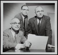 Politics (L to R) Warren Shaw, candidate for Representative nomination for Governor; George Allen, Douglas County chairman; James Pratt, campaign [chairman].