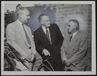 Lawrence Chamber of commerce (L to R) Robert Finney, Humboldt; Boyd Campbell; M.N. Penny, Pres. Lawrence C. of C.