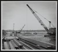Kansas Turnpike - Structural steel at bridge.