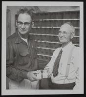 William Anderson, Linwood (Right) and Lawrence Townsend, rural mail carriers.