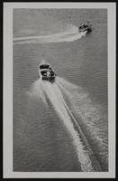 Motorboats on Kaw above the dam.