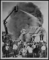 Fire fighting class of Kansas Fire School - Field Class.