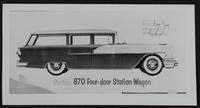 Autos - 1956 Pontiac station wagon.