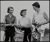 Lawrence Country Club (L to R) Mrs. Dan Hopson; Mrs. Joe (Margaret) Traylor (Helvig); Mrs. Kenneth (Ethel) Whiteknight.