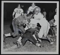 LHS Football - Junior Smith (with ball) and Buddy Bookwalter vs. Atchison.