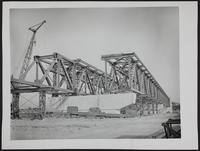 Kanas Turnpike - Construction of Fisher Memorial Bridge - facing to east.