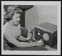 Communication by two-way radio - Mrs. John Kapfer.