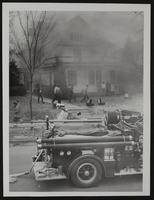 Lawrence Fire at home of George Kreye, 1215 Oread Avenue.