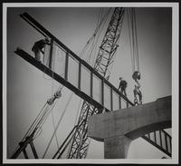 Kansas Turnpike - Fisher Memorial Bridge - steel girder at east end of bridge.