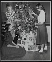 LHS - Probably math Christmas tree. Jeremy Paretsky, Mildred Hoecker, Elaine Ewing.