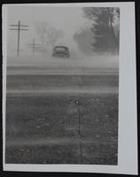 Weather - snowfall - highway view near Miller's Corner 3 miles NE on Highway 24-40.