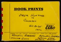 Deer hunting in Colorado [album], 1952