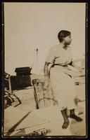 Unidentified Woman in the Wind