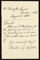 Letter to "Dear Sir"