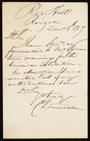 Letter to "Dear Sir"