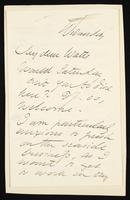 Letter to Theodore Watts-Dunton