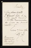 Letter to Theodore Watts-Dunton