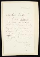 Letter to Theodore Watts-Dunton