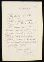 Letter to Theodore Watts-Dunton