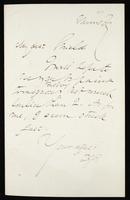 Letter to Frederic James Shields