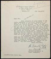 Letter to "Dear Sir" [J. W. Robertson Scott, Esq.]