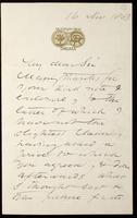 Letter to W. Blackmore (William Blackmore)