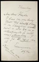 Letter to S. J. B. Haydon