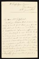 Letter to Mrs. Gilchrist [Anne Gilchrist, n_e Burrows?] (MS23 C.3.11)