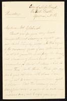 Letter to Mrs. Gilchrist [Anne Gilchrist, n_e Burrows?] (MS23 C.3.10)