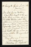Letter to Lady Louisa Feilding [Fielding?]