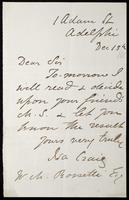 Letter from Isa Craig to William Michael Rossetti