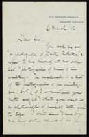 Letter to A. Carter, with envelope