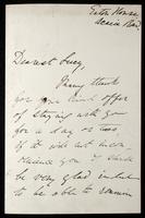 Letter to &quot;Dearest Lucy&quot; (Lucy Madox Brown Rossetti) (MS23 L.2.3)
