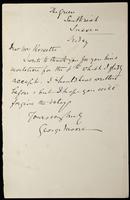 Letter to &quot;Dear Mrs. Rossetti&quot; (Lucy Madox Brown Rossetti) (MS23 L.2.14)