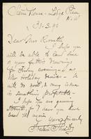 Letter to &quot;Dear Mrs. Rossetti&quot; (Lucy Madox Brown Rossetti)  (MS23 L.2.13)