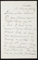 Letter to Mrs Coronio [Aglaia Coronio] (MS23 D.8.9)