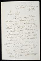 Letter to W. M. Rossetti (MS23 W.6.7)
