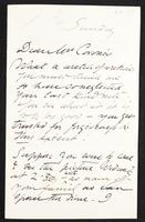 Letter to Mrs Coronio [Aglaia Coronio] (MS23 D.8.5)