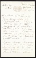 Letter to Mrs Coronio [Aglaia Coronio] (MS23 D.8.3)