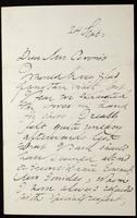 Letter to Mrs Coronio [Aglaia Coronio] (MS23 D.8.15)