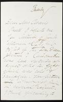 Letter to Mrs Coronio [Aglaia Coronio] (MS23 D.8.12)