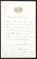 Letter to Mrs Coronio [Aglaia Coronio] (MS23 D.8.1)