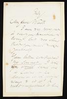 Letter to Theodore Watts-Dunton; Envelope addressed to W. T. Watts (MS23 D.6.21)