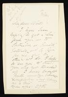 Letter to Theodore Watts-Dunton; Envelope addressed to W. T. Watts [Theodore Watts-Dunton] (MS23 D.6.18)