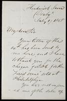 Letter to William Michael Rossetti (MS23 W.6.3)