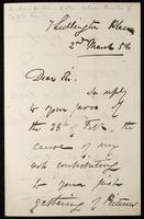 Letter to W. M. Rossetti (MS23 W.6.20)
