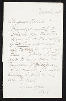 Letter to Frederic James Shields (MS23 D.4.15)