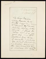 Letter to Haydon [Haydon, Samuel J. B.]