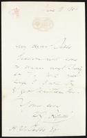 Letter to H. V. Tebbs [H. V. (Henry Virtue) Tebbs ]